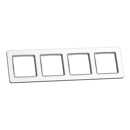 Рамка 4-поста, матовый алюминий, Sedna Design Schneider Electric SDD370804U