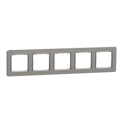 Рамка 5-постов, матовый алюминий, Sedna Design Schneider Electric SDD370805U