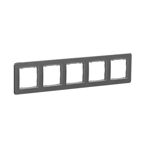 Рамка 5-постов, матовый алюминий, Sedna Design Schneider Electric SDD370805U