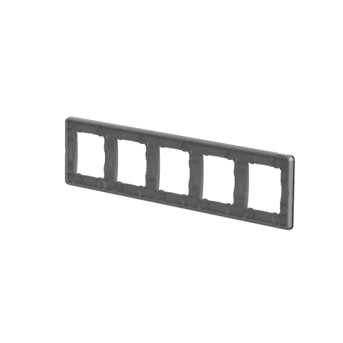 Рамка 5-постов, матовый алюминий, Sedna Design Schneider Electric SDD370805U
