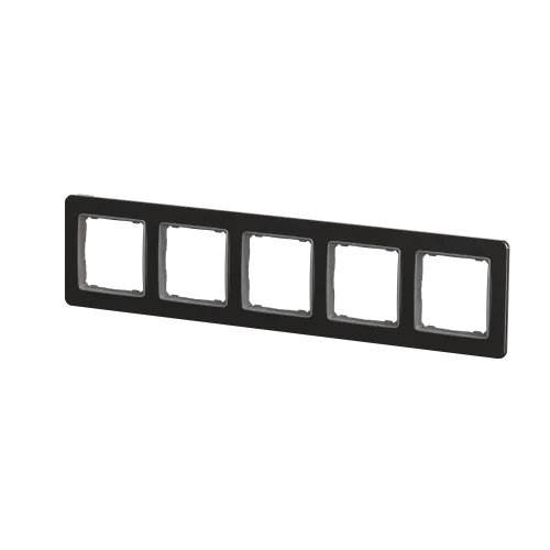 Рамка 5-постов, матовый алюминий, Sedna Design Schneider Electric SDD370805U