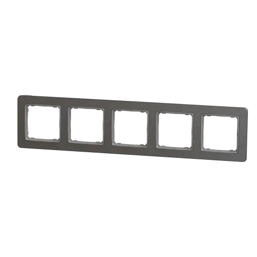 Рамка 5-постов, матовый алюминий, Sedna Design Schneider Electric SDD370805U