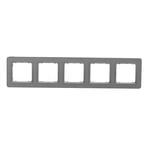 Рамка 5-постов, матовый алюминий, Sedna Design Schneider Electric SDD370805U