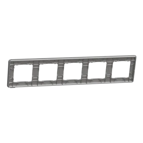 Рамка 5-постов, матовый алюминий, Sedna Design Schneider Electric SDD370805U