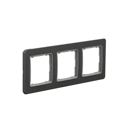 Рамка 3 поста, матовое золото, Sedna Design SDD371803