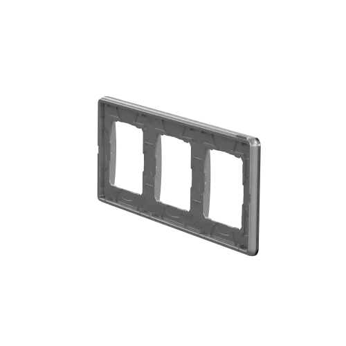 Рамка 3 поста, матовое золото, Sedna Design SDD371803
