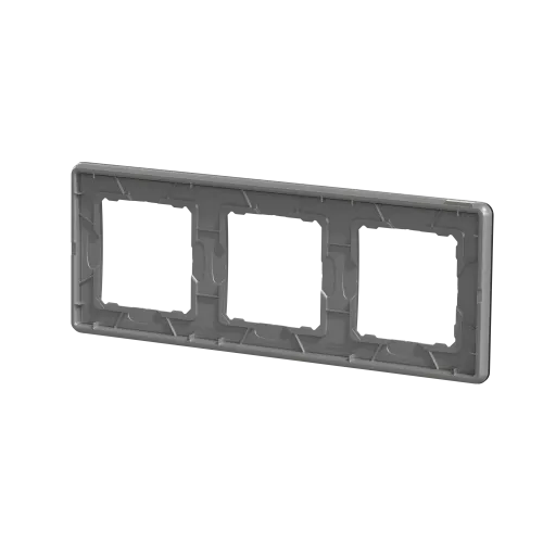 Рамка 3 поста, матовое золото, Sedna Design SDD371803