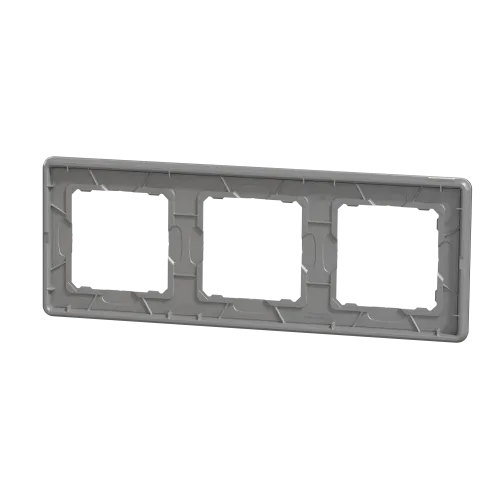 Рамка 3 поста, матовое золото, Sedna Design SDD371803