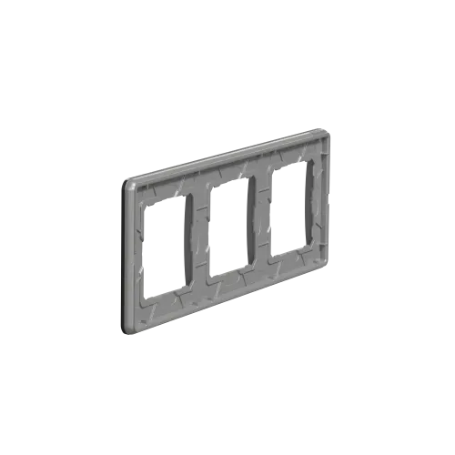 Рамка 3 поста, матовое золото, Sedna Design SDD371803