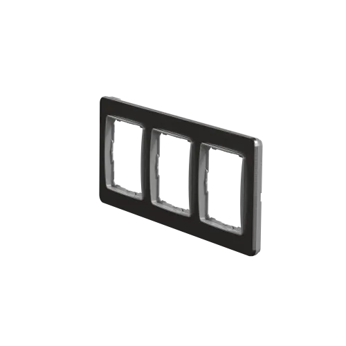 Рамка 3 поста, матовое золото, Sedna Design SDD371803