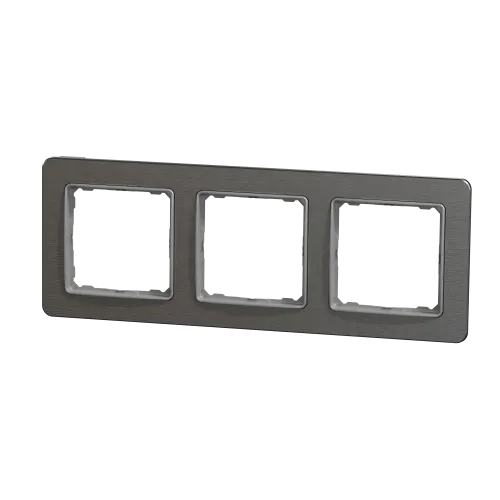 Рамка 3 поста, матовое золото, Sedna Design SDD371803
