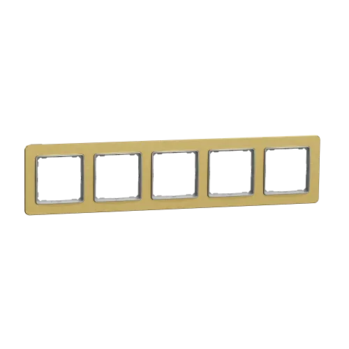 Рамка 5 постов, матовое золото, Sedna Design SDD371805