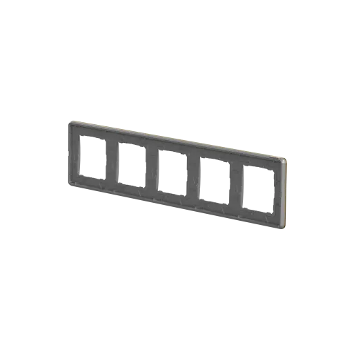 Рамка 5 постов, матовое золото, Sedna Design SDD371805