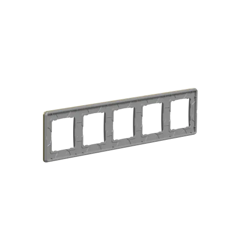 Рамка 5 постов, матовое золото, Sedna Design SDD371805