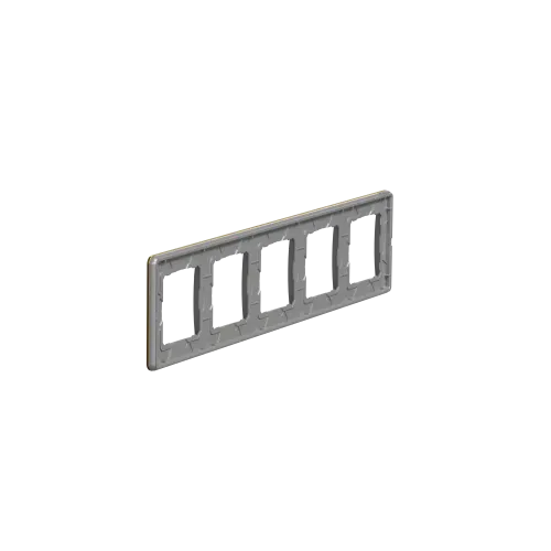 Рамка 5 постов, матовое золото, Sedna Design SDD371805