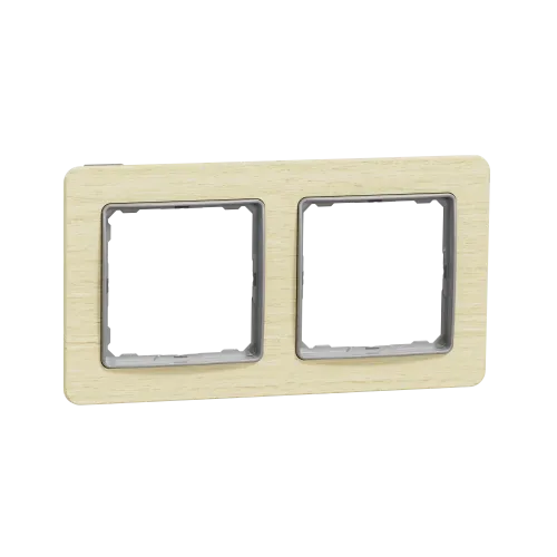 Рамка 2 поста, береза, Sedna Design SDD380802