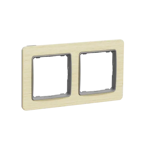 Рамка 2 поста, береза, Sedna Design SDD380802