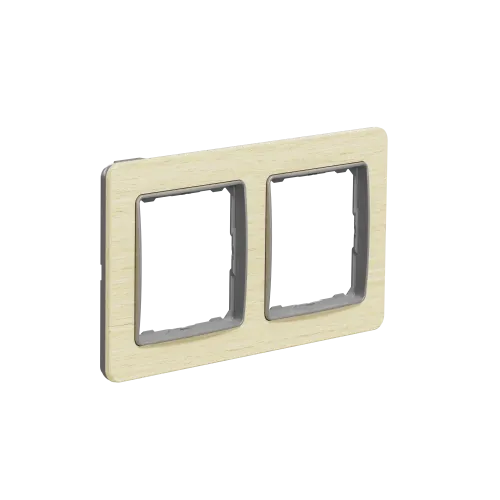 Рамка 2 поста, береза, Sedna Design SDD380802
