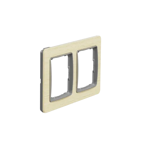 Рамка 2 поста, береза, Sedna Design SDD380802