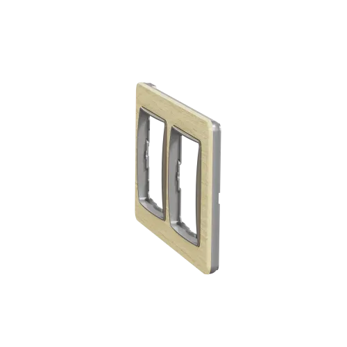 Рамка 2 поста, береза, Sedna Design SDD380802