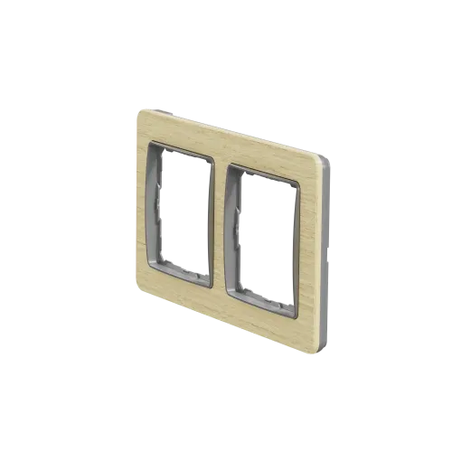 Рамка 2 поста, береза, Sedna Design SDD380802