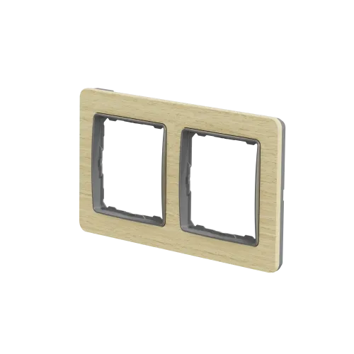 Рамка 2 поста, береза, Sedna Design SDD380802