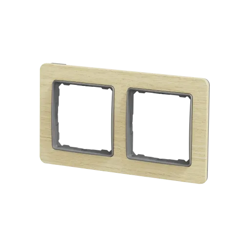 Рамка 2 поста, береза, Sedna Design SDD380802