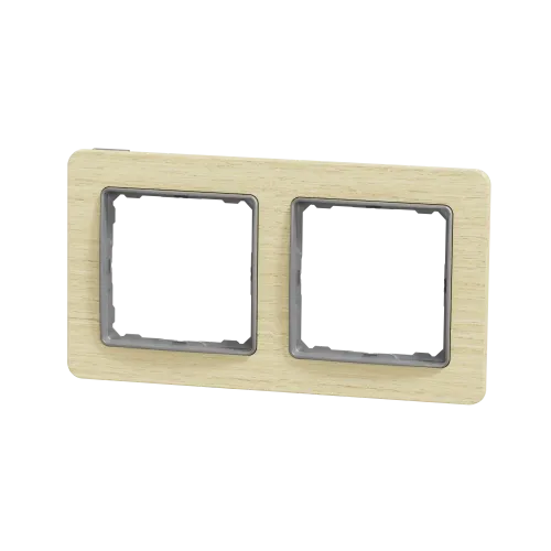 Рамка 2 поста, береза, Sedna Design SDD380802