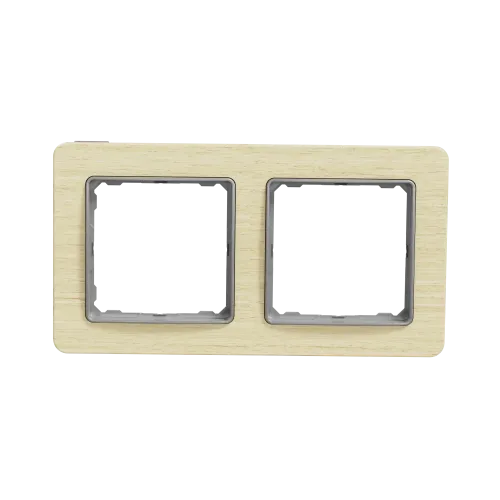 Рамка 2 поста, береза, Sedna Design SDD380802