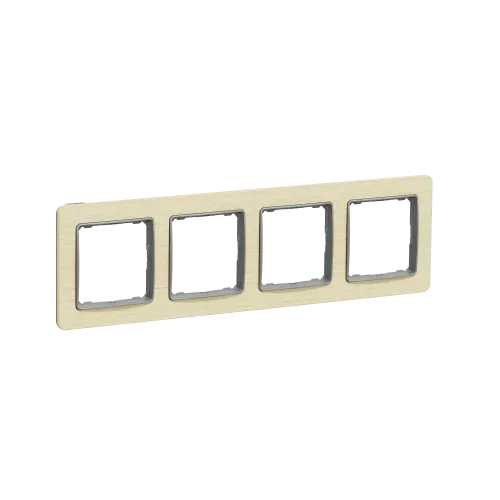 Рамка 4 поста, береза, Sedna Design SDD380804