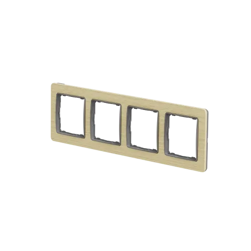 Рамка 4 поста, береза, Sedna Design SDD380804