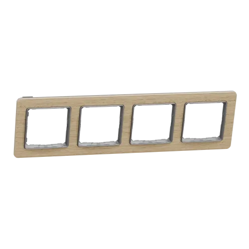 Рамка 4-поста, берёза, Sedna Design Schneider Electric SDD380804U