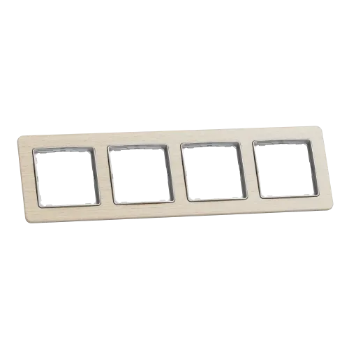 Рамка 4-поста, берёза, Sedna Design Schneider Electric SDD380804U