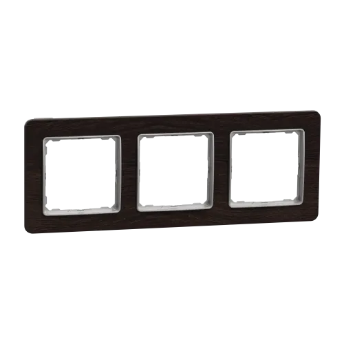 Рамка 3-поста, венге, Sedna Design Schneider Electric SDD381803U