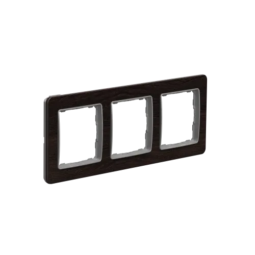 Рамка 3-поста, венге, Sedna Design Schneider Electric SDD381803U