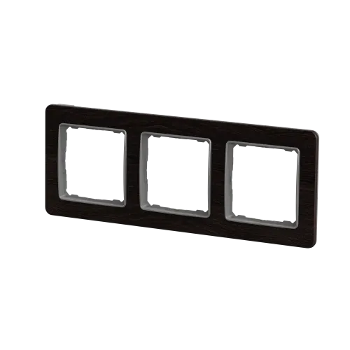 Рамка 3-поста, венге, Sedna Design Schneider Electric SDD381803U