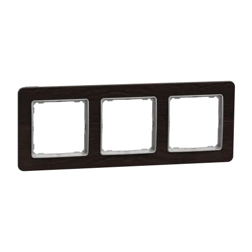 Рамка 3-поста, венге, Sedna Design Schneider Electric SDD381803U