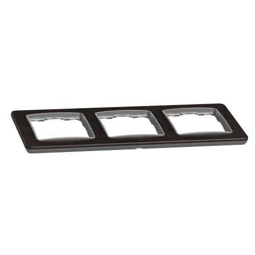 Рамка 3-поста, венге, Sedna Design Schneider Electric SDD381803U