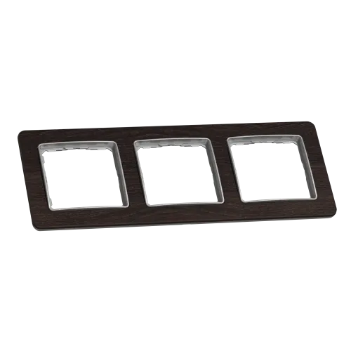 Рамка 3-поста, венге, Sedna Design Schneider Electric SDD381803U
