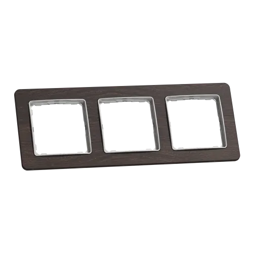 Рамка 3-поста, венге, Sedna Design Schneider Electric SDD381803U