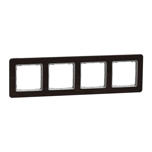 Рамка 4-поста, венге, Sedna Design Schneider Electric SDD381804U
