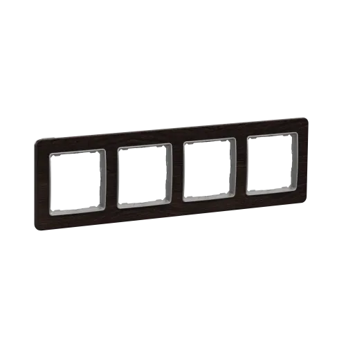 Рамка 4-поста, венге, Sedna Design Schneider Electric SDD381804U
