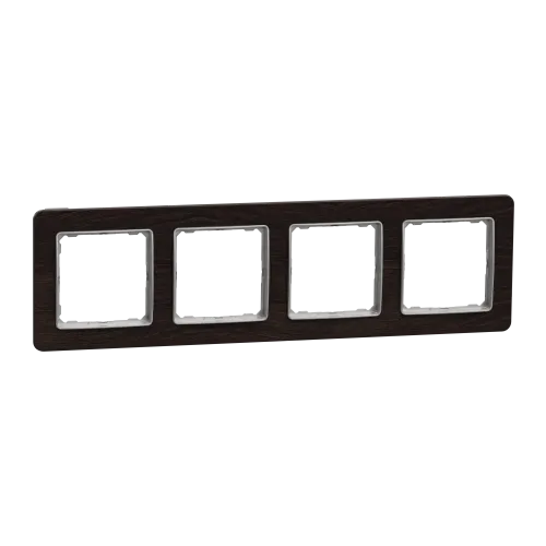 Рамка 4-поста, венге, Sedna Design Schneider Electric SDD381804U