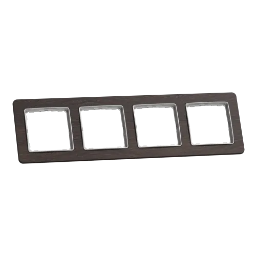 Рамка 4-поста, венге, Sedna Design Schneider Electric SDD381804U