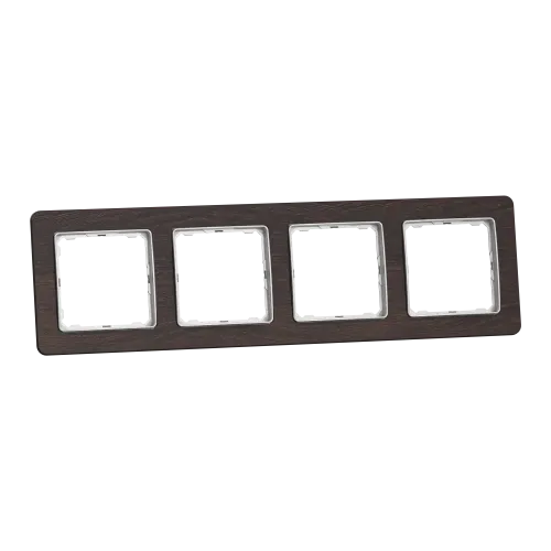 Рамка 4-поста, венге, Sedna Design Schneider Electric SDD381804U