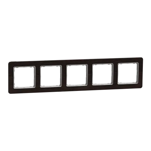 Рамка 5-постов, венге, Sedna Design Schneider Electric SDD381805U