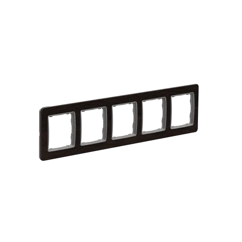 Рамка 5-постов, венге, Sedna Design Schneider Electric SDD381805U