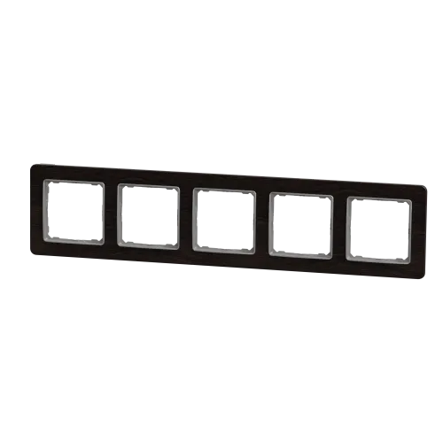 Рамка 5-постов, венге, Sedna Design Schneider Electric SDD381805U