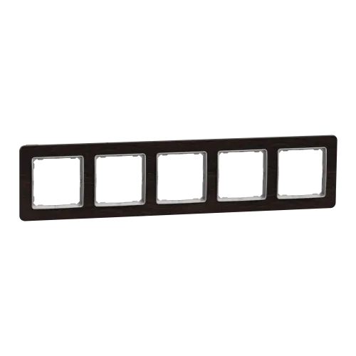 Рамка 5-постов, венге, Sedna Design Schneider Electric SDD381805U