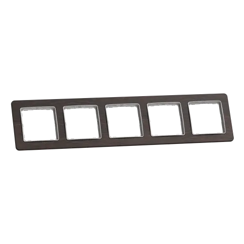 Рамка 5-постов, венге, Sedna Design Schneider Electric SDD381805U